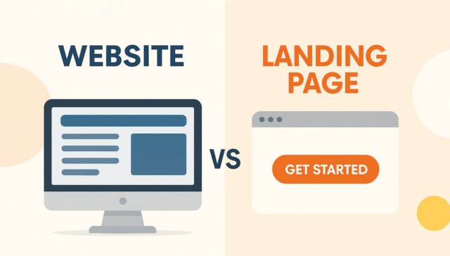 Landing page vs home page blog