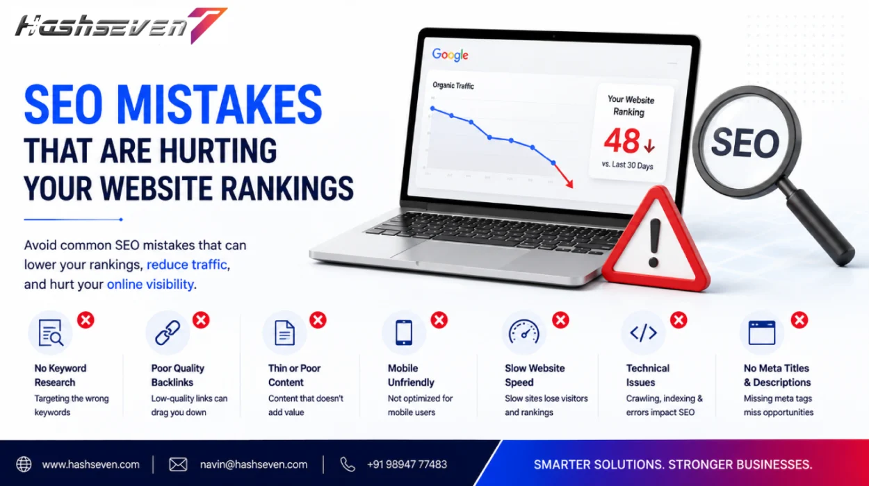 Common seo mistakes that can hurt website rankings