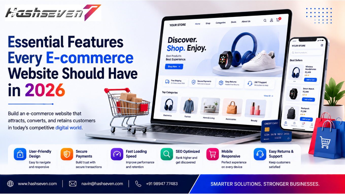 Essential ecommerce website features for a modern online store