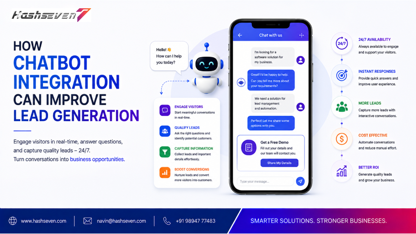 Chatbot lead generation system for capturing and qualifying website leads