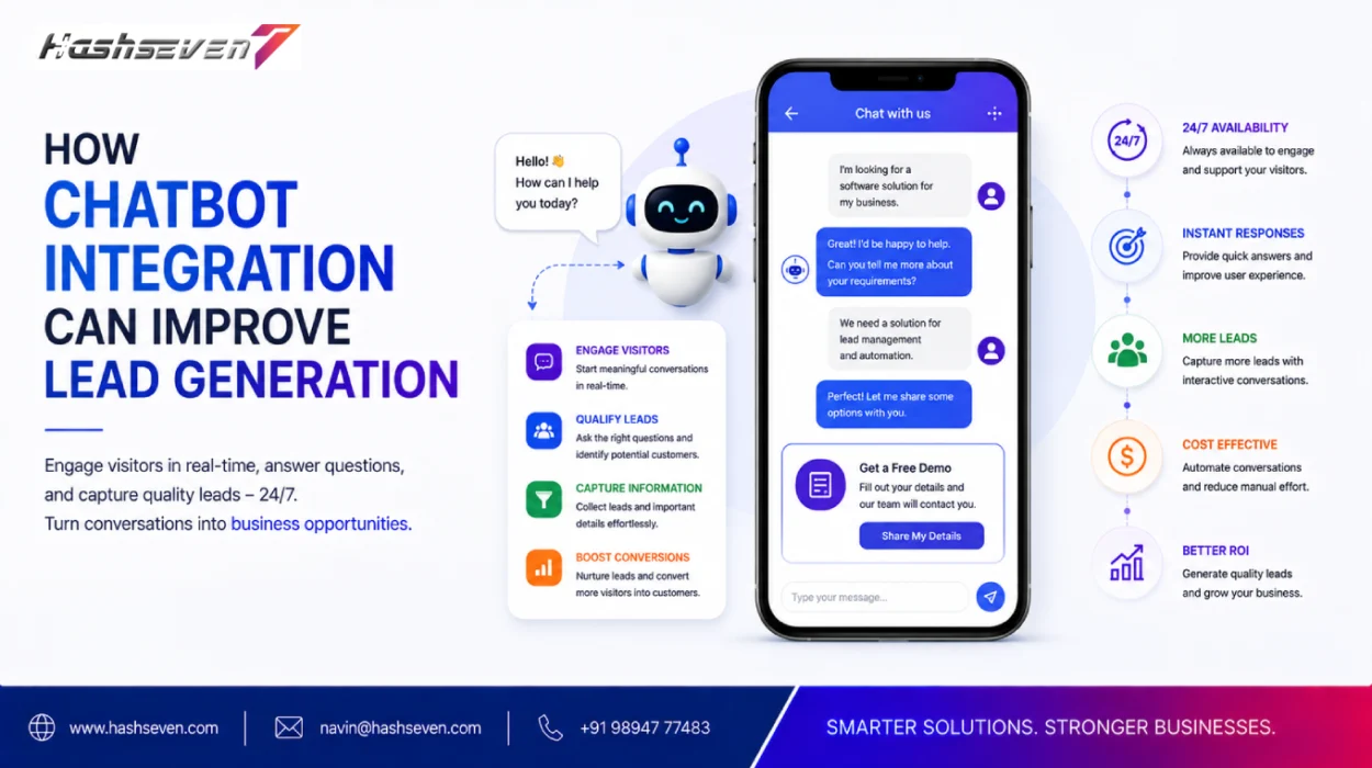 Chatbot lead generation system for capturing and qualifying website leads