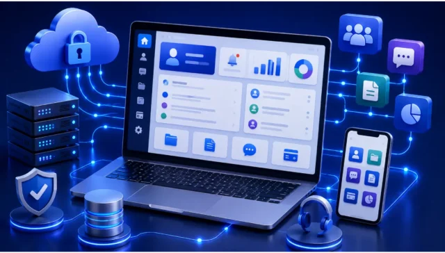 customer portal development for business communication and service