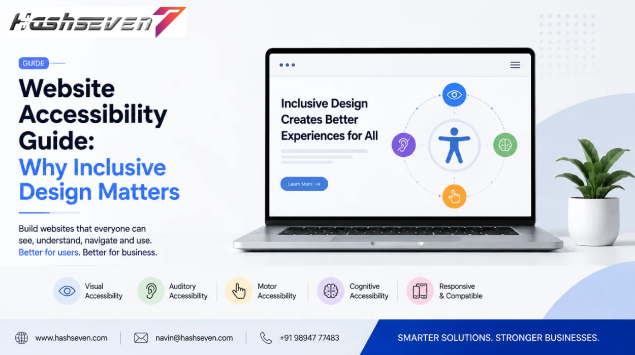 Website accessibility illustration showing inclusive digital design