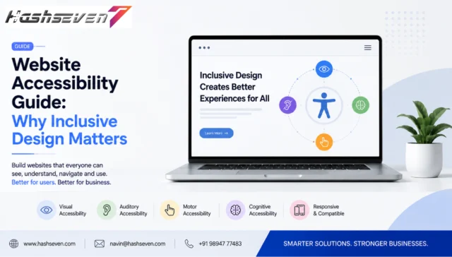 Website accessibility illustration showing inclusive digital design