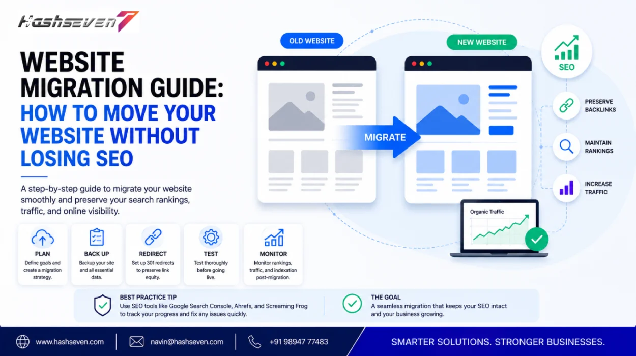 Website migration process for protecting seo rankings