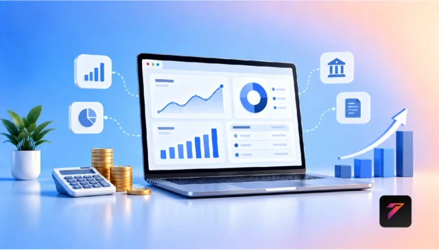 business reporting dashboards showing financial and performance analytics