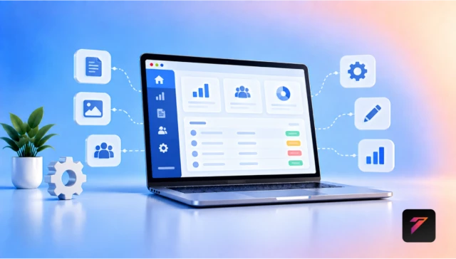 custom admin panel development for business website management